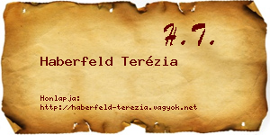 Haberfeld Terézia névjegykártya