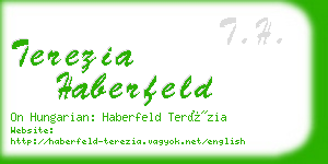 terezia haberfeld business card